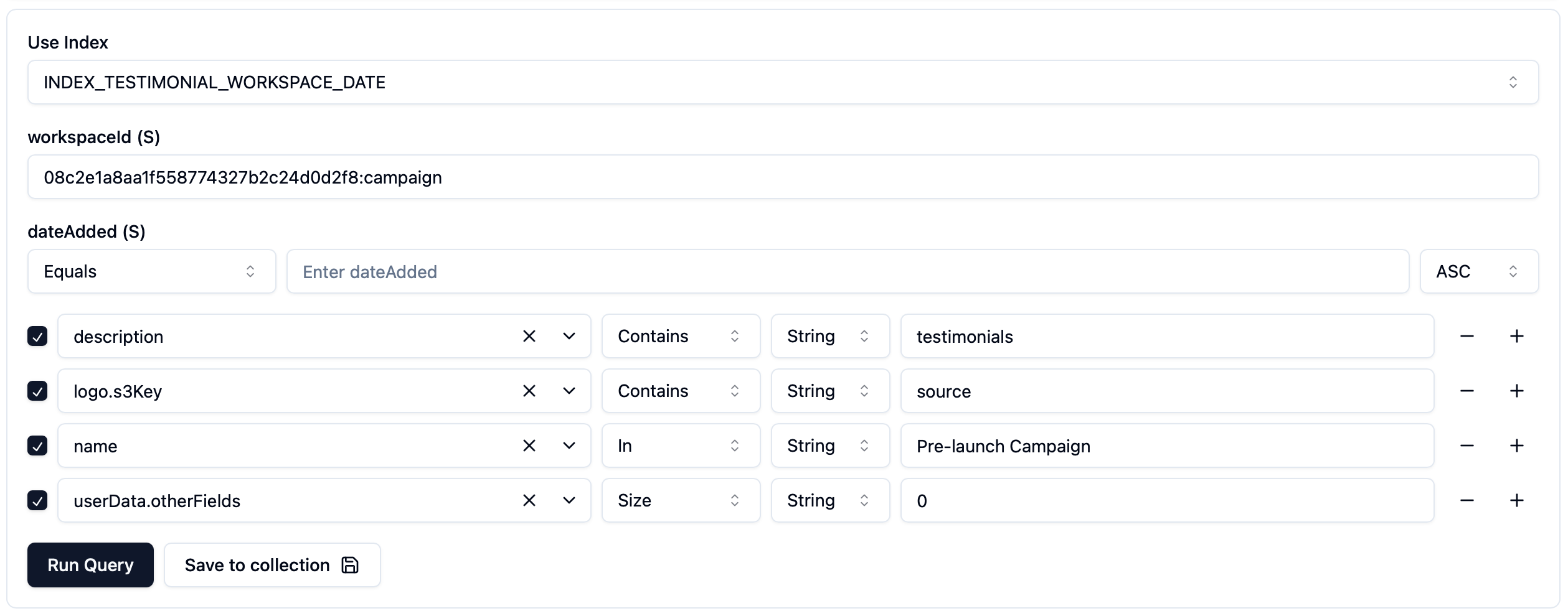 Screenshot for Filter Suggestions with Autocomplete