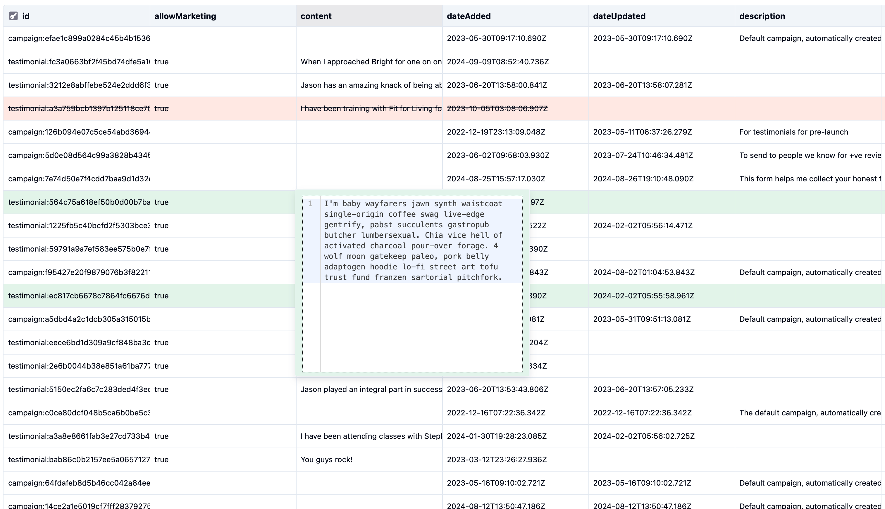 Dynomate inline DynamoDB value editor in the table view